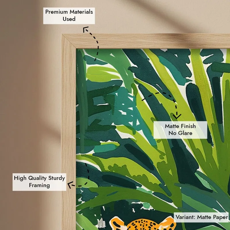 Prowl Poetry Canvas Wall Painting - Brown Frame media 7
