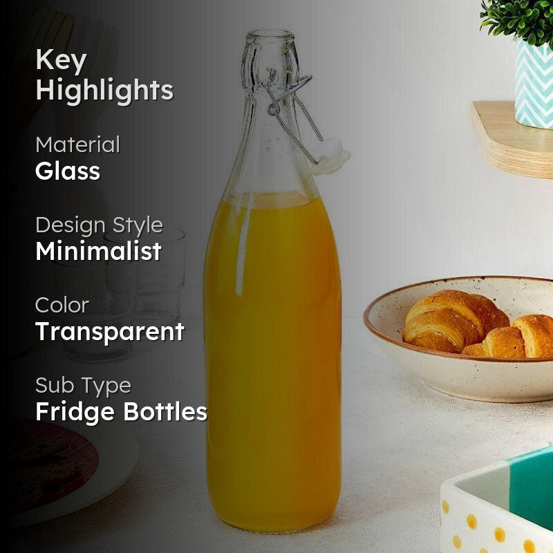 Renee Fliptop Glass Bottle - 1000 mL media 2