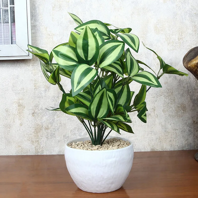 Deanna Artificial Plant With Black Plastic Pot -1 Feet media 2