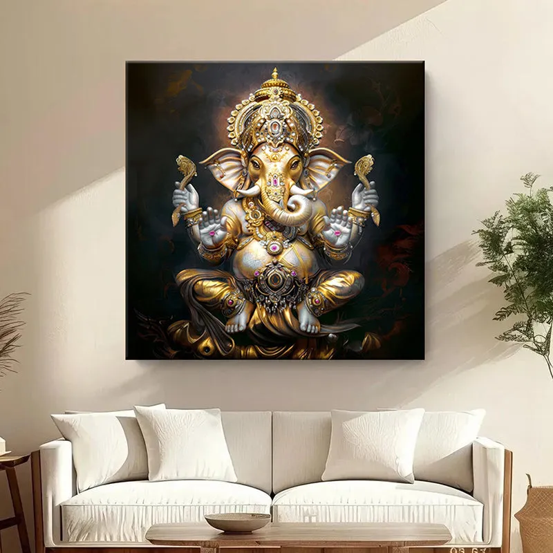 Lambodara Poly Canvas Wall Painting media 1