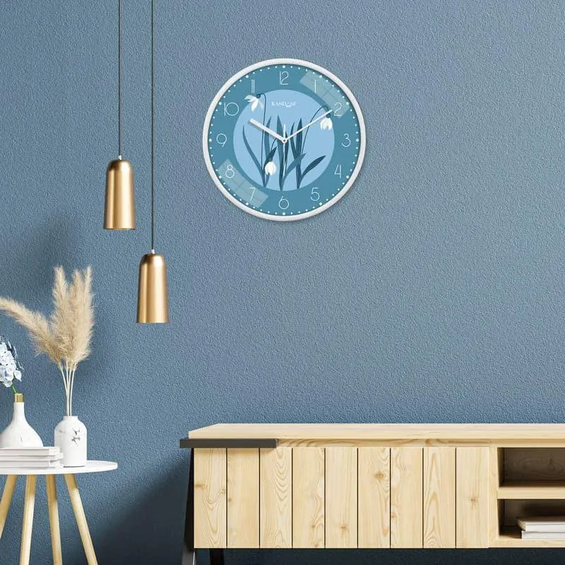 Night Gardenia Wall Clock media 1