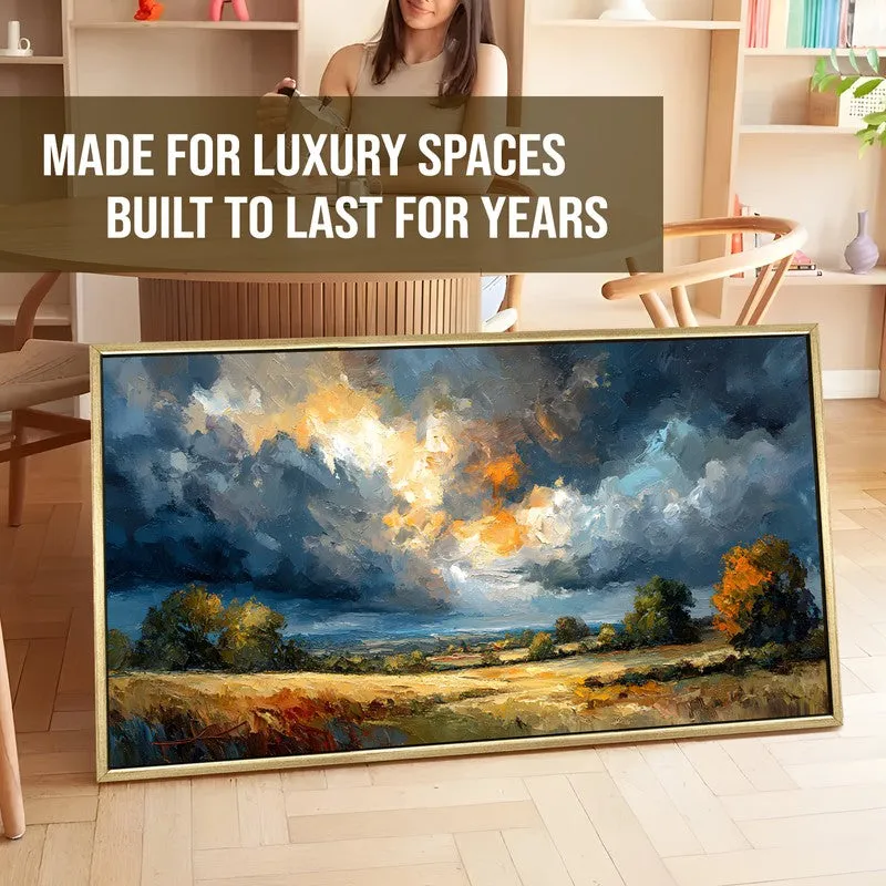 Meadowland Canvas Wall Painting With Frame media 5