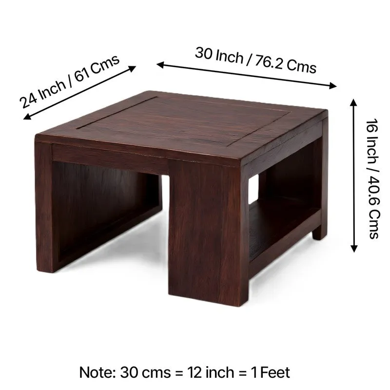 Corvex Sheesham Wooden Center Table - Brown media 10