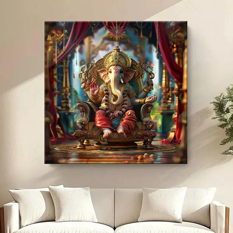 Vinayaka Poly Canvas Wall Painting media 1
