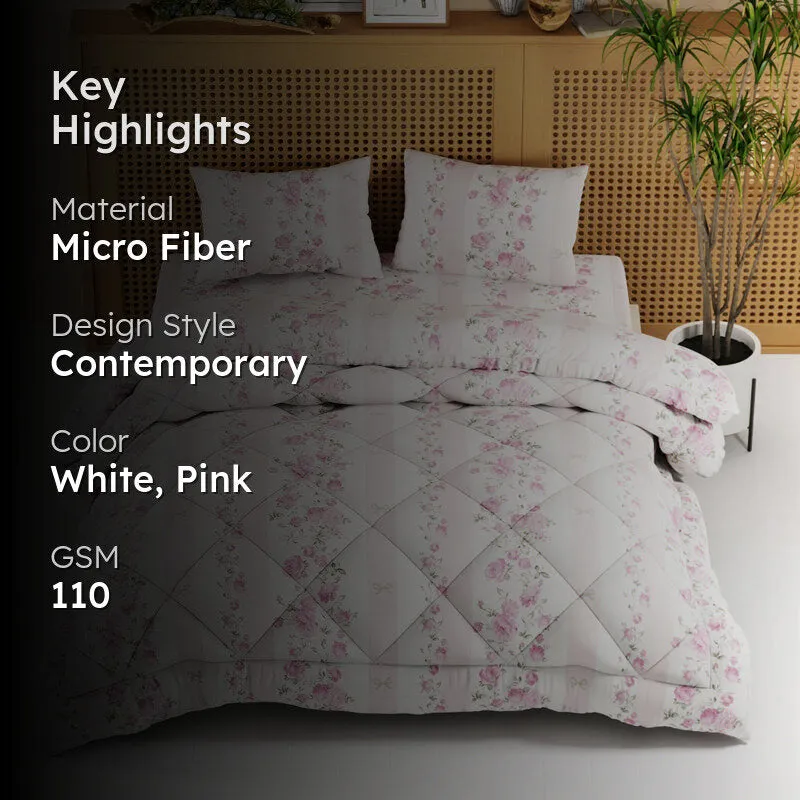 Fleurora Bedding Set (Pink) - Four Piece Set media 2