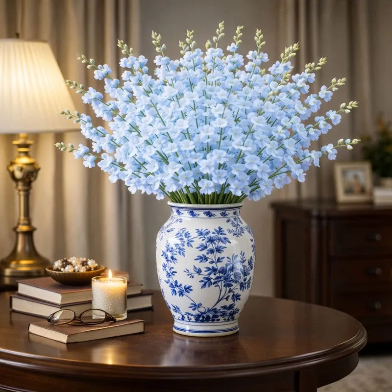 Lysara Artificial Flower (Blue) - Set Of Four media 1