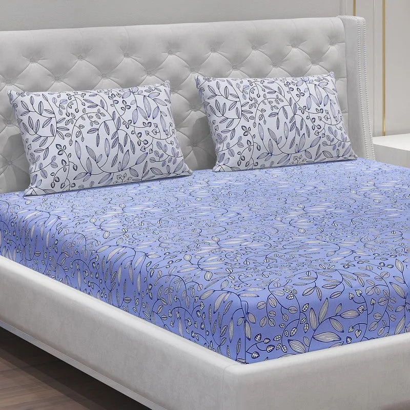 Monte Carlo Floria Luxe Cotton Bedheet (Lavendor) - 104 TC media 5