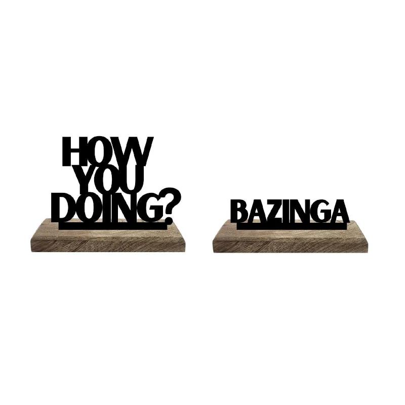 Quirky Conversations Typography Showpiece - Set Of Two media 5