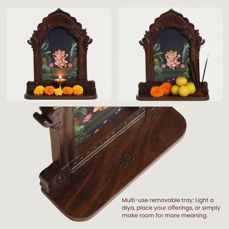 Sri Vinayaka Mango Wood Wall Accent media 6