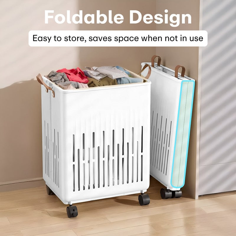 Rioware Roll & Sort Laundry Basket - White media 8