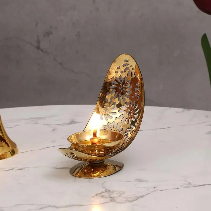 Brass Luna Akhand Diya media 3
