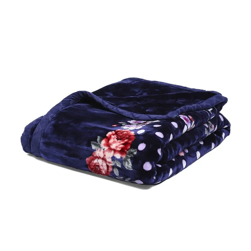 Monte Carlo Midnight Bloom Blanket - 1000 GSM media 6