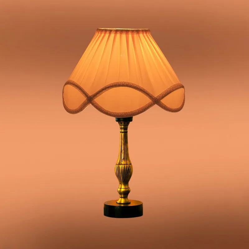 Aurelo Nyro Wooden Table Lamp - OffWhite media 7