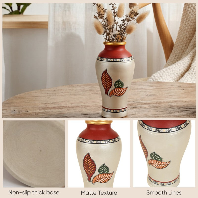 Rabab Handpainted Terracotta Vase media 7