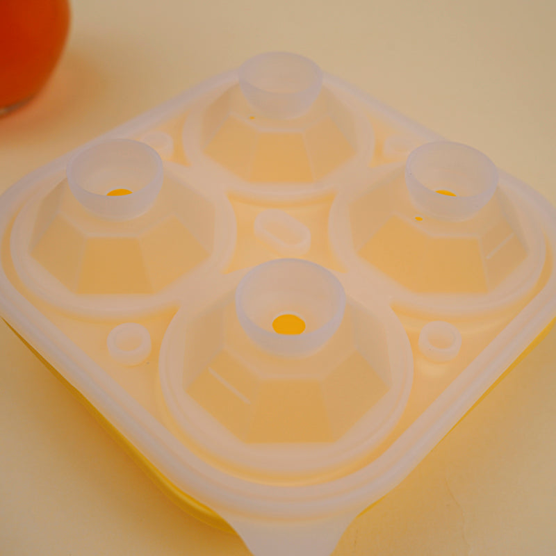 Floe Silicone 4-Cube Ice Mould - Yellow media 6