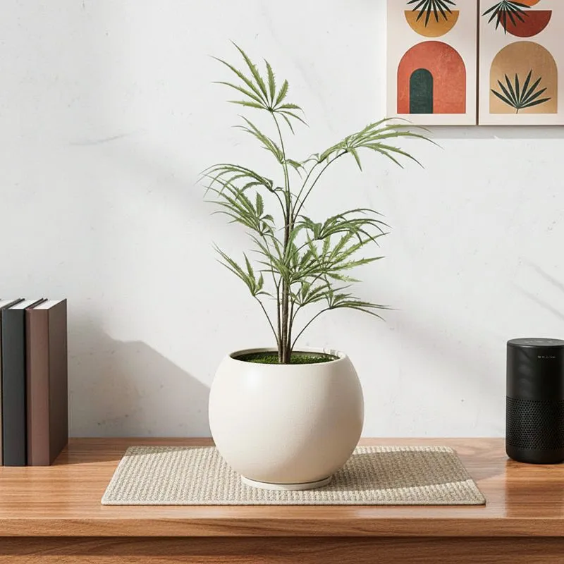 Botanic Reverence Artificial Plant With Black Plastic Pot media 1