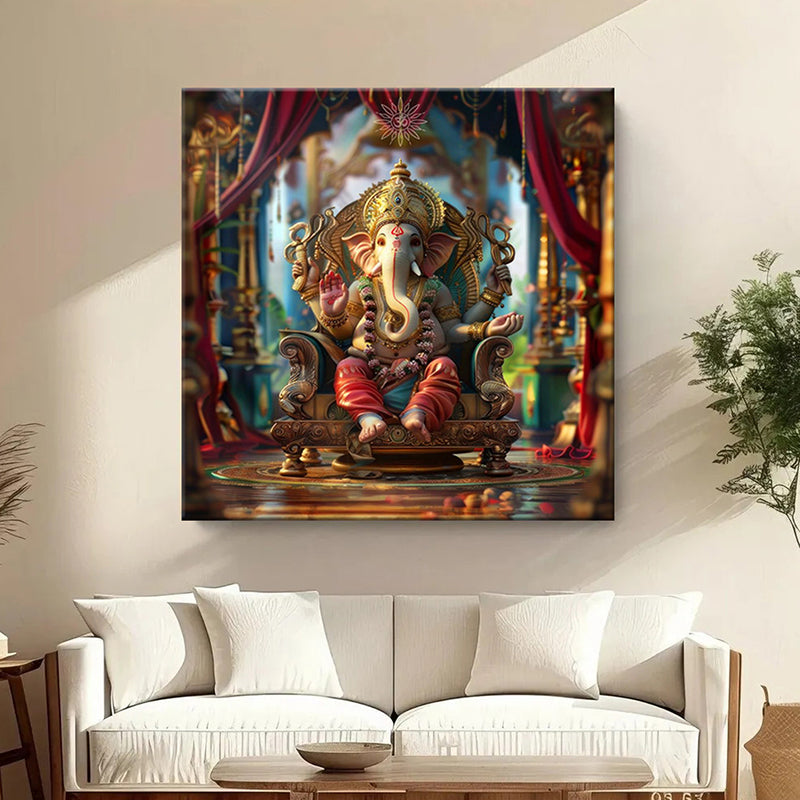 Ekadanta Poly Canvas Wall Painting