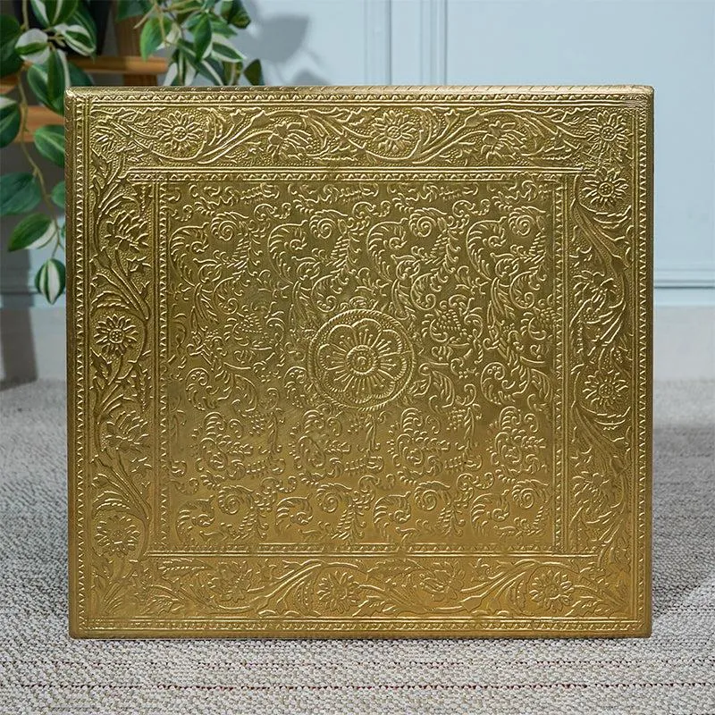 Ajila Ethnic Mango Wood & MDF Stool media 5