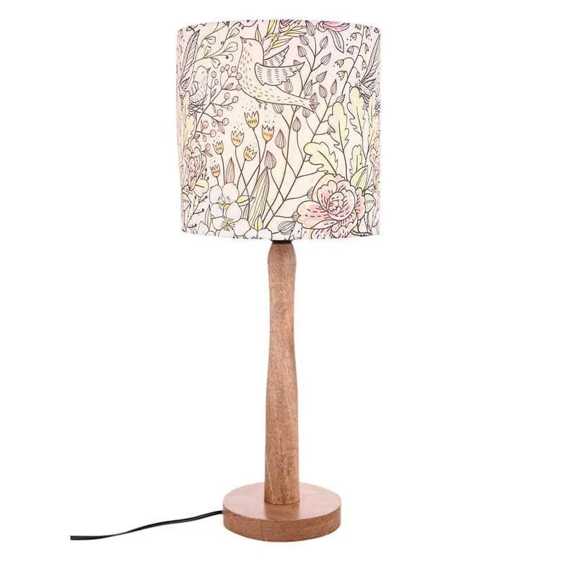 Nestled In Nature Fabric Table Lamp - Multicolor media 4