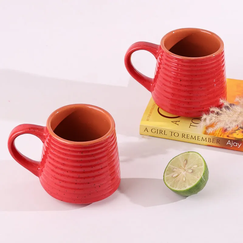Alvira Ceramic Tea Cup (210 mL Each) - Set of Four media 3