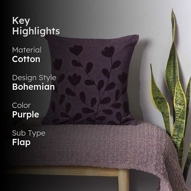 Deep Flora Cotton Cushion Cover media 2