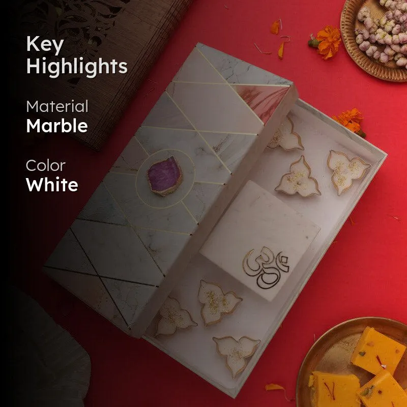 Mithuna Om Marble Festive Gift Box media 2