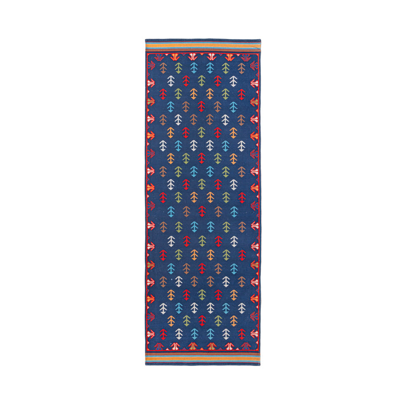 Dravien Cotton Runner Rug - Blue