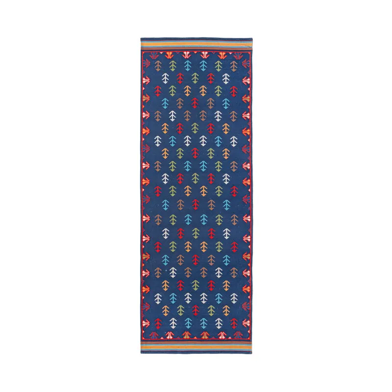 Dravien Cotton Runner Rug - Blue media 1