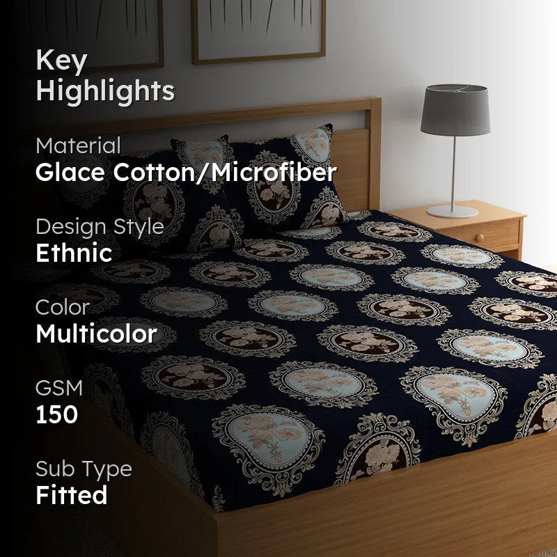 Natalia Fitted Microfiber Microfiber Bedsheet - 150 GSM media 2