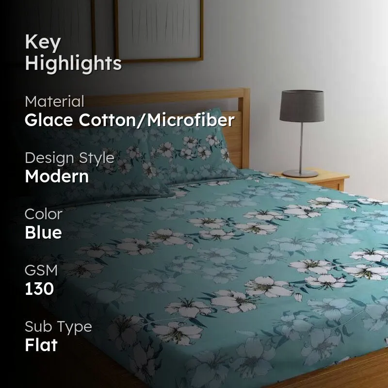 Cecelia Printed Microfiber Bedsheet - 130 GSM media 2