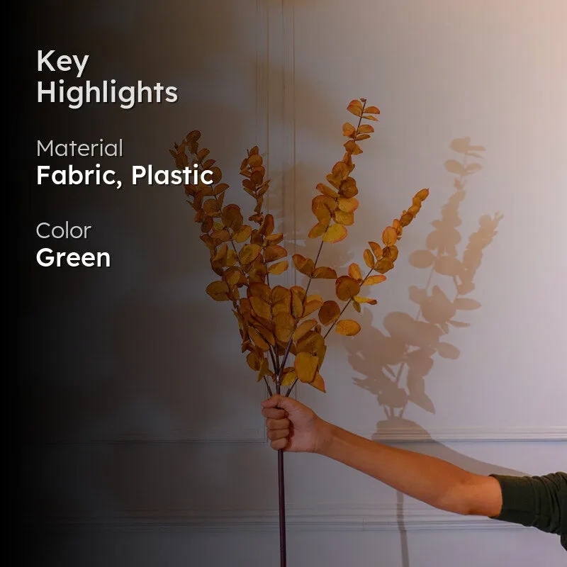 Faux Eucalyptus Leaf Stick (Brown) - 41 CM media 2