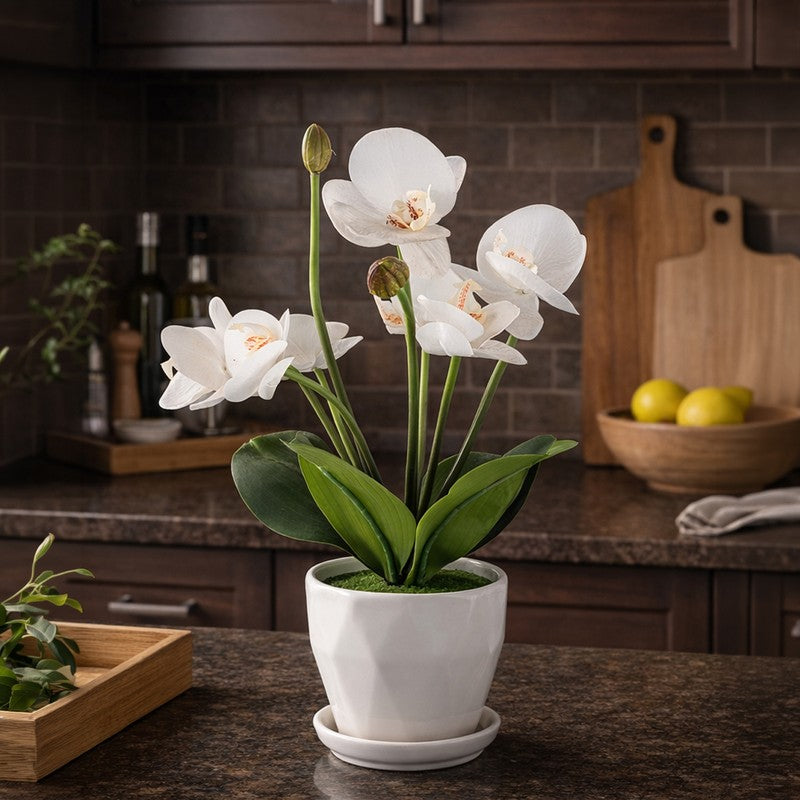 AarviDecor Elegant Bloom Silk Artificial Plants media 4