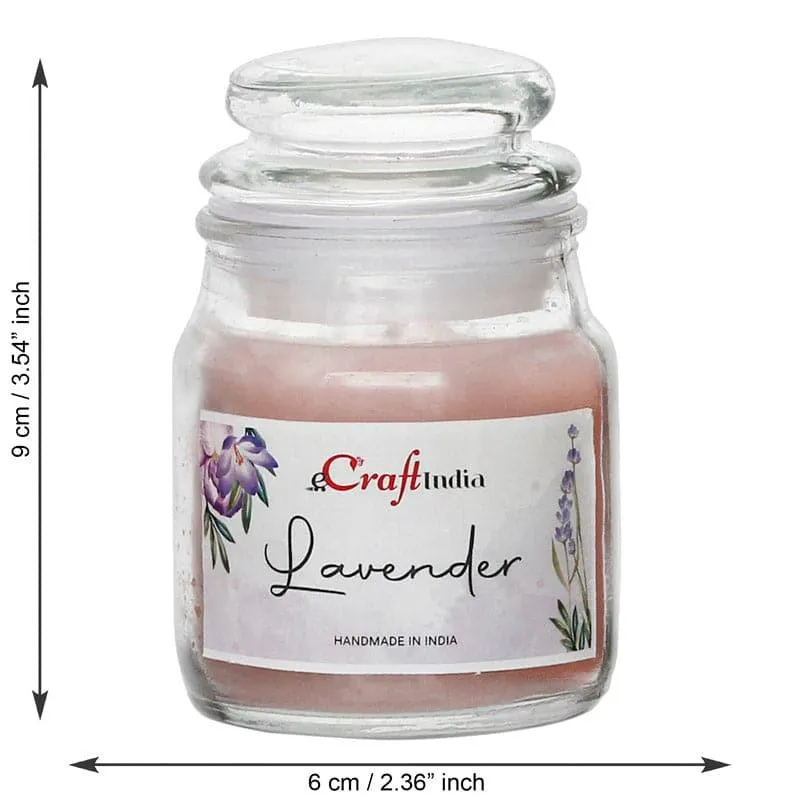 Nithya Lavender Scented Jar Candle - Set Of Five media 4
