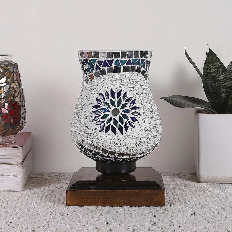 Tintique Mosaic Glass Table Lamp - Multicolor media 4
