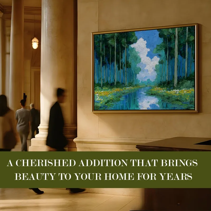 Enchanted Grove Canvas Wall Painting With Frame media 7