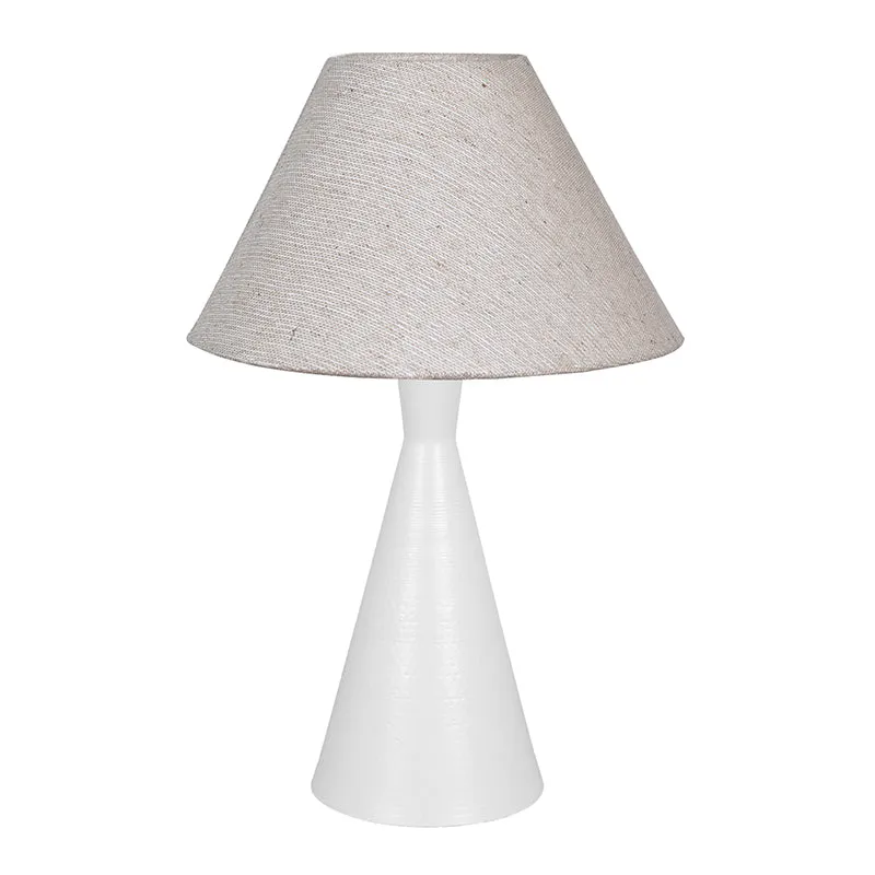 Neux Metal Table Lamp - Beige,White media 3