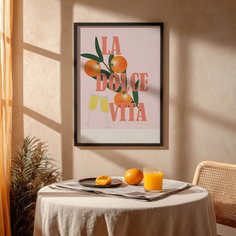 La Dolce Vita Archival Canvas Wall Art - Black media 4