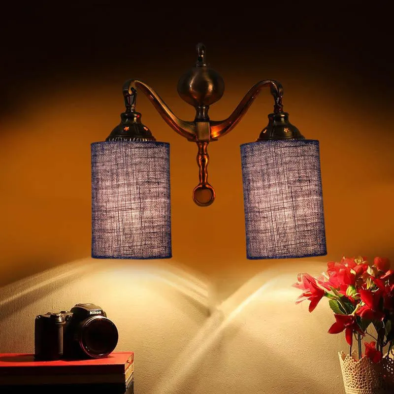 OpalGlo Cylindrical Metal Wall Lamp media 4