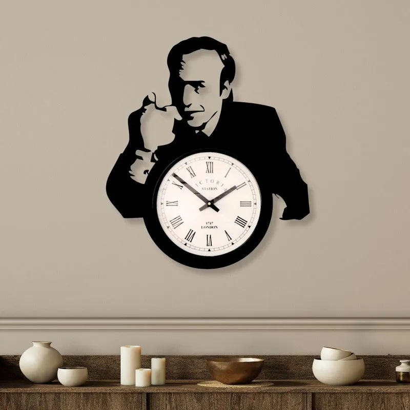 Suitdial Steel Analog Wall Clock - Black media 1