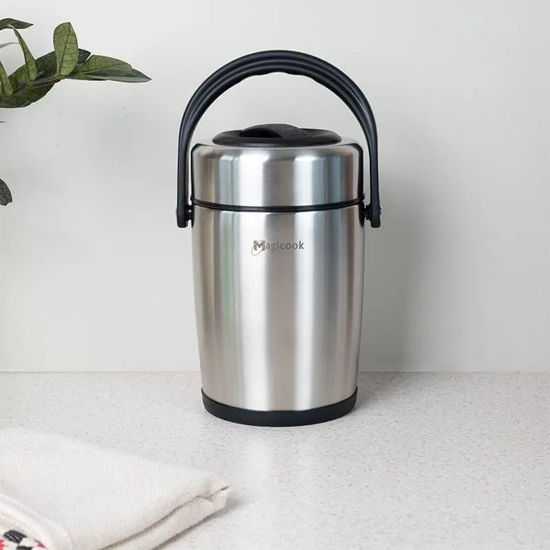 Cassa Insulated Lunch Box (Steel) 2500 ML - Two Piece Set media 7