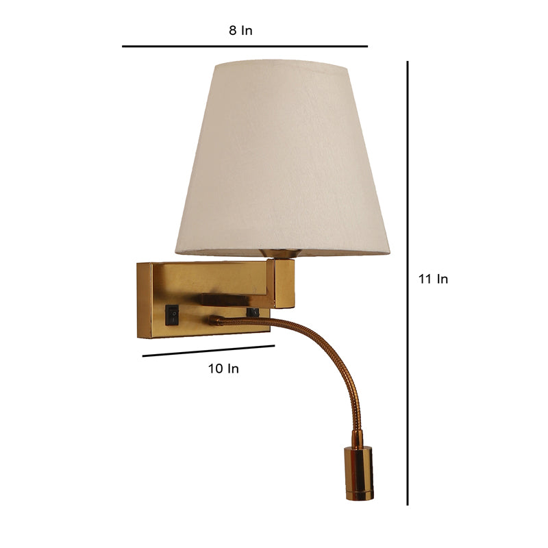 Nairobi Cotton Wall Lamp With Iron Base image 11