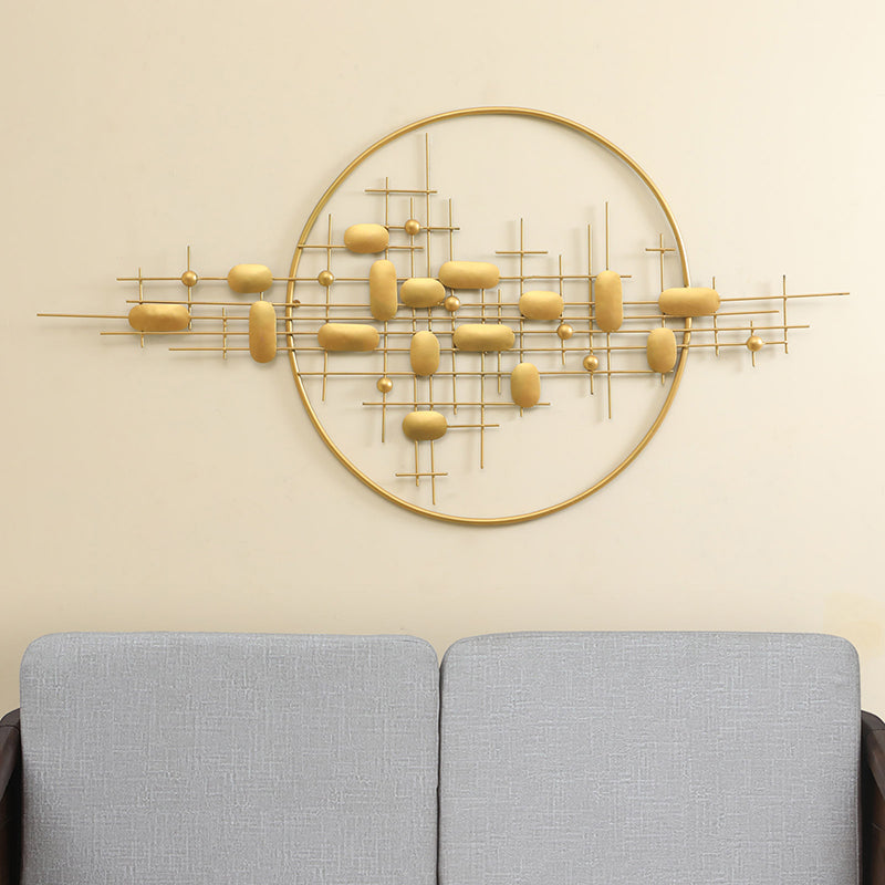 Linear Orbit Metal Wall Accent