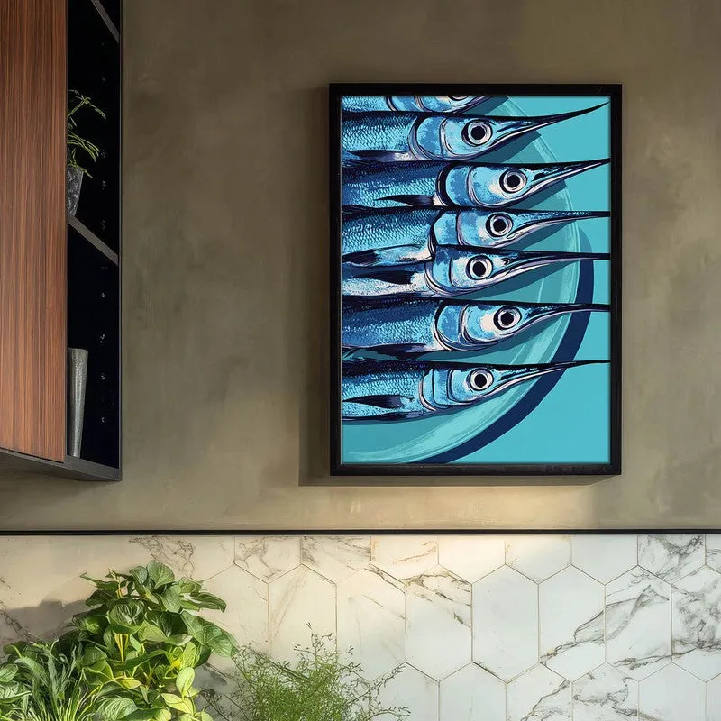 Costal Fiesta Archival Canvas Wall Art - Black media 3