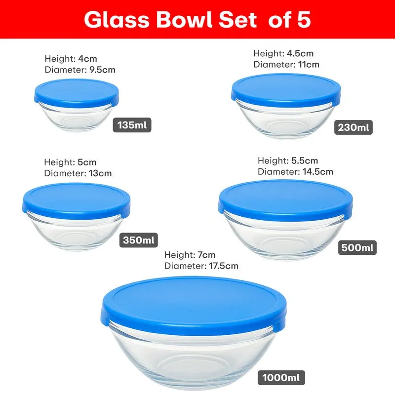 Rioware ClearServe Glass Container Box Set - Set of Five media 9