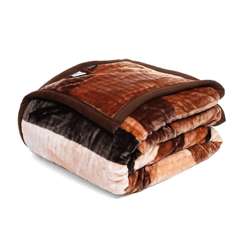 Monte Carlo Autumn Embrace Blanket (Brown) - 900 GSM media 5