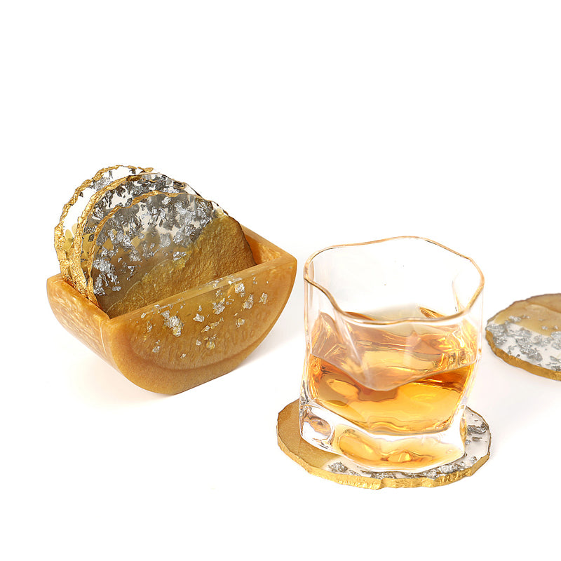 Fleck II Resin Coaster (Yellow) - Seven Piece Set media 5