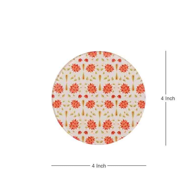 Magnate Mughal Round Classic Coaster - Set Of Four media 4