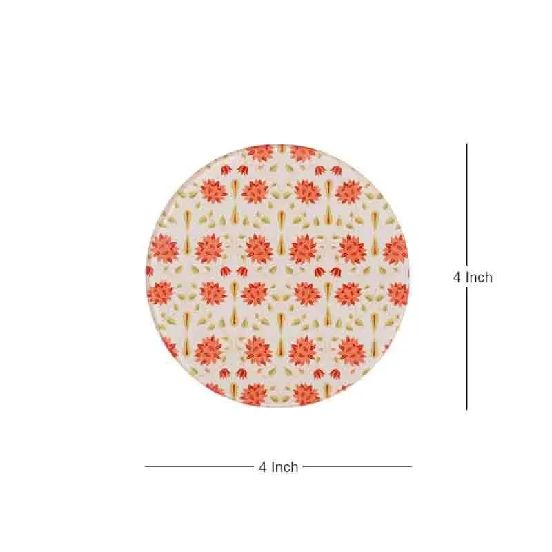 Magnate Mughal Round Classic Coaster - Set Of Four media 4