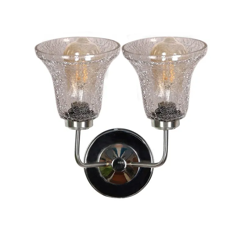 Crystal Flare Dual Shade Glass Wall Lamp media 6