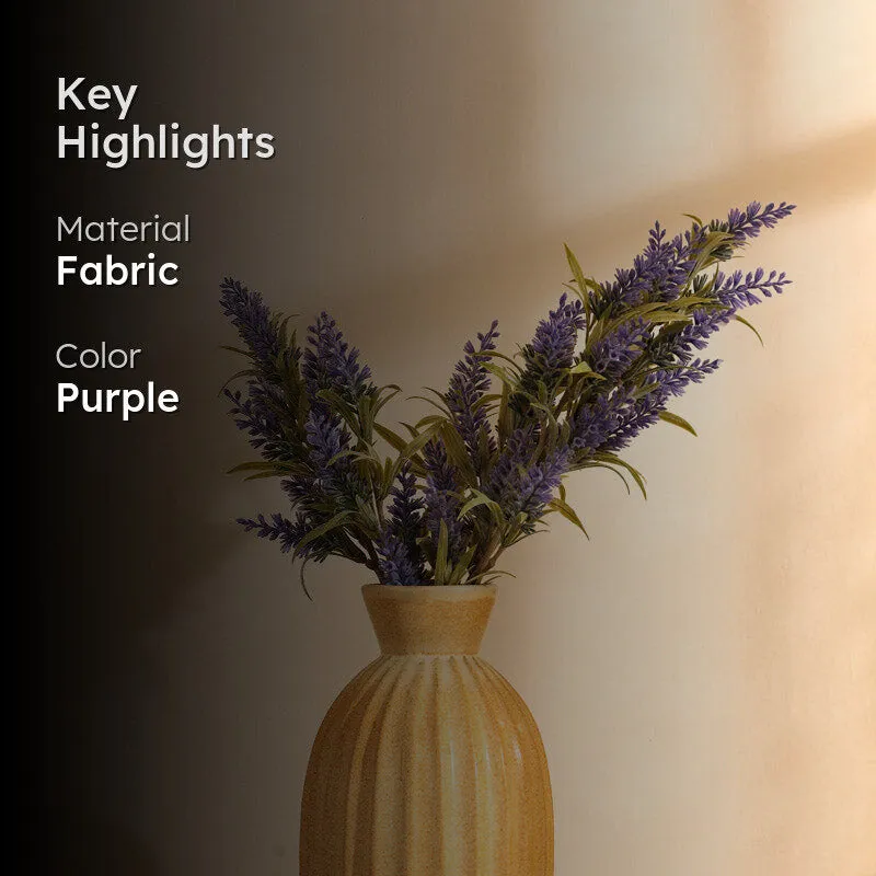Artificial Realistic Lavender Flower Stick (Purple) - Set Of Three media 2